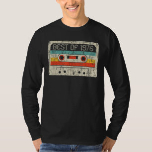 Camiseta 46.º aniversário Melhor De 1976 Cassette Tape 46 A