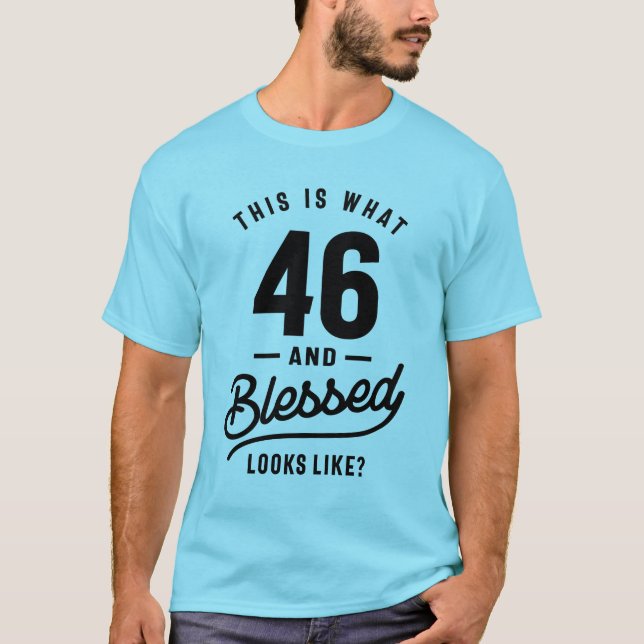 Camiseta 46 anos - 46.º presente engraçado de aniversário (Frente)
