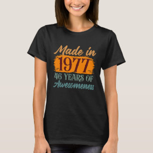 Camiseta 46 anos de consciência feita em 1977