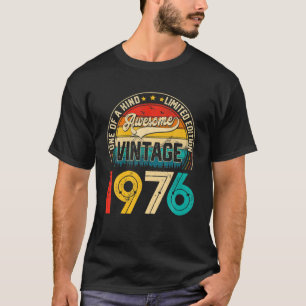 Camiseta 46 Anos De Idade, Vintage 1976 Edição Limitada 4