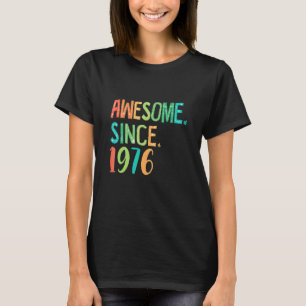 Camiseta 46 anos de velhota Decoração Floral do Coração Inc