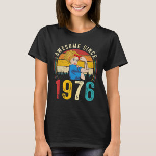 Camiseta 46 Anos Mulheres 46 Anos Aniversário Impressionan