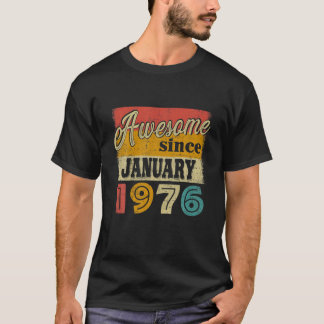 Camiseta 46 dias de decorações impressionantes desde Janeir