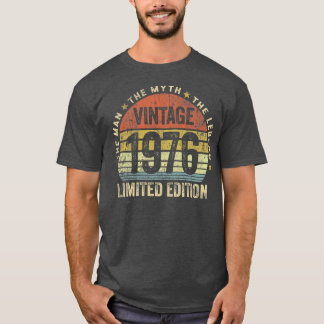 Camiseta 46 Years Old Vintage 1976 Limited Edition 46th