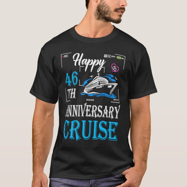 Camiseta 46th Wedding Anniversary  Happy 46th Anniversary C (Frente)