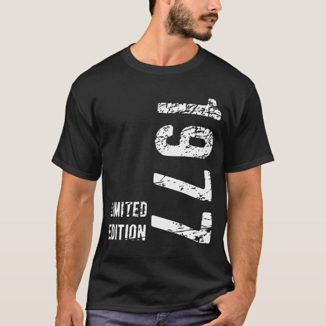 Camiseta 47º Aniversário do Gift 1977 Limited Edition 47 an (Frente)