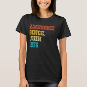 Camiseta 47º Aniversário Impressionante Desde fevereiro de
