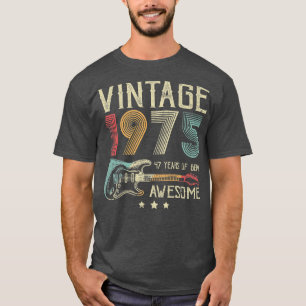 Camiseta 47º Aniversário Mulheres Mens Vintage Incrível 197