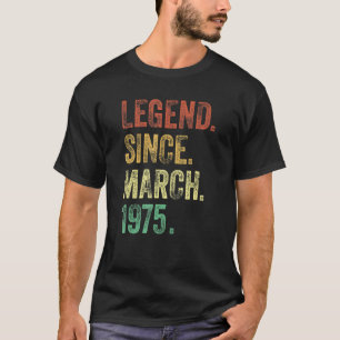 Camiseta 47º aniversário Oferece Legenda de 47 anos desde m