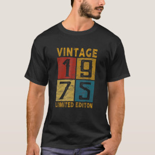 Camiseta 47º Aniversário Vintage 1975 Nascer Em 1975, 47 An
