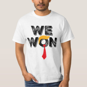 Camiseta 47º Presidente Donald Trump JD Vance Nós ganhamos 