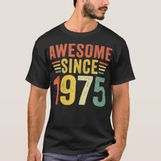 Camiseta 47.º aniversário incrível desde 1975, 47 anos