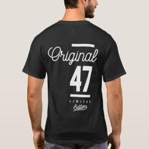 Camiseta 47 anos - 47.º aniversário - Presente engraçado