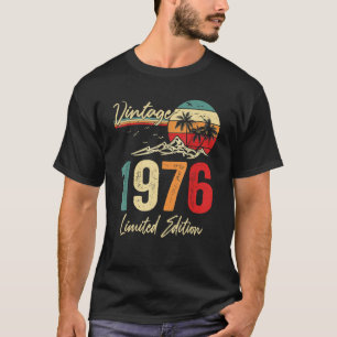Camiseta 47 anos, Gift Vintage, 1976, 47º aniversário