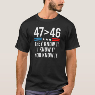 Camiseta 47 É Maior Que 46 Eles Sabem Que Sei Que É Engraça