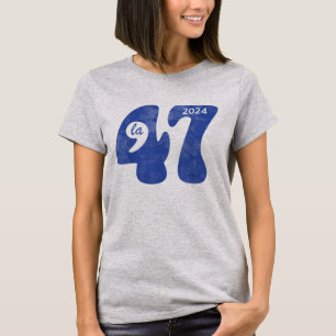 Camiseta 47 Kamala Harris Eleição 2024 Vírgula La President