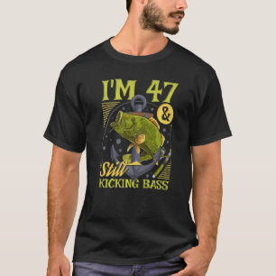 Camiseta 47.o Aniversário A Pescar 47 Anos E Ainda A Kicki