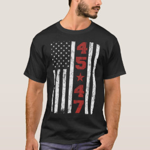 Camiseta 47 Trump Vintage Estados Unidos Flag 2024 Presiden