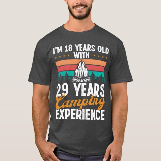 Camiseta 47 Year Old Camper Mountains Camping 47 Birthday g (Frente)