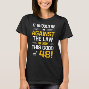 Camiseta 48º aniversário 48 anos Homens