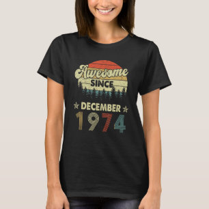 Camiseta 48º Aniversário Impressionante Desde Dezembro De 1