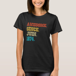 Camiseta 48º Aniversário Impressionante Desde fevereiro de