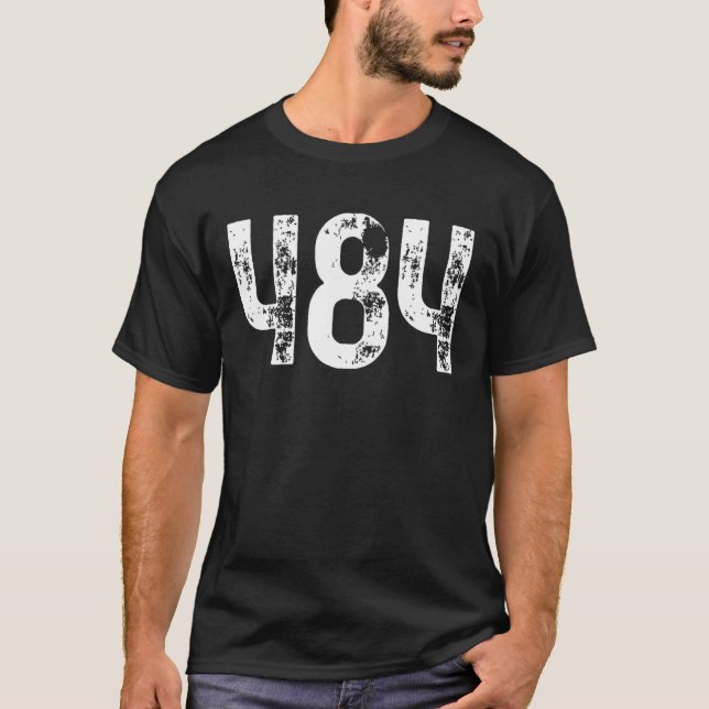 Camiseta 484 Código de área Allentown PA Mobile Telephone A (Frente)