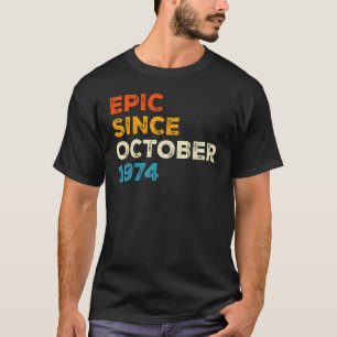 Camiseta 48. º aniversário da epidemia feminina desde outub