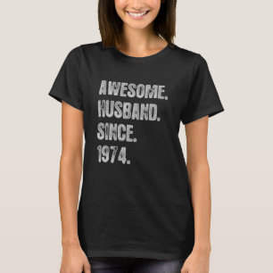 Camiseta 48.º Aniversário De Casamento Para Ele Espetacular