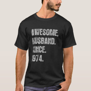 Camiseta 48.º Aniversário De Casamento Para Ele Espetacular