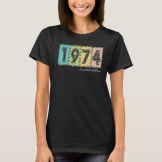 Camiseta 48.º Aniversário Mulheres 48 Anos 1974 8