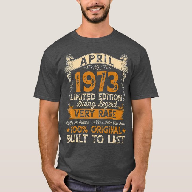 Camiseta 48. º Aniversário Presente 48 anos (Frente)