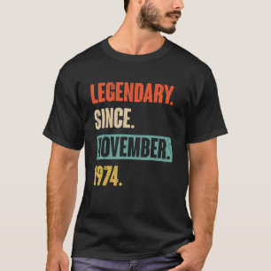Camiseta 48 anos, 48.º aniversário Legendário desde novembr