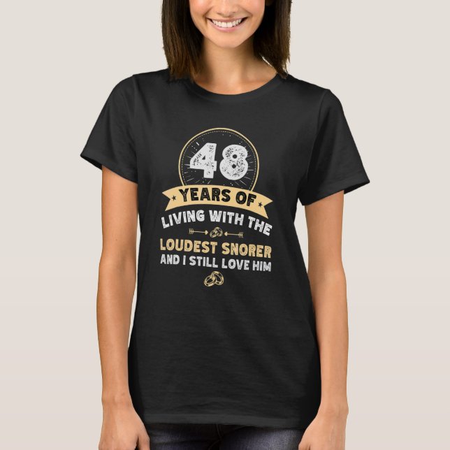 Camiseta 48 anos de casamento (Frente)