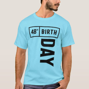 Camiseta 48 anos de idade - 48.º aniversário - Presente E