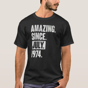 Camiseta 48 anos de idade 48 anos aniversário incrível desd