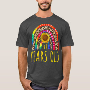 Camiseta 48 anos de idade 48.o aniversário Tie Dye Sunflowe
