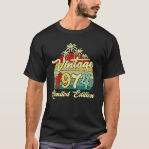 Camiseta 48 Anos Vintage 1974 48Th Festas de aniversário M