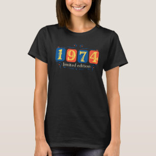 Camiseta 48.o Aniversário Mulheres 48 anos 1974 1