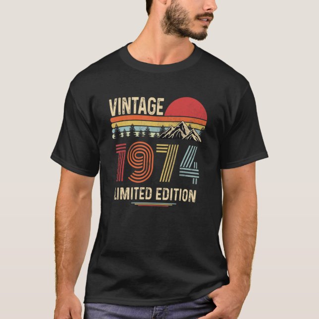 Camiseta 48 Year Old Vintage 1974  48th Birthday (Frente)