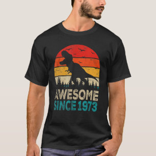 Camiseta 49º Aniversário Dinossauro, 49 Anos, Incrível Desd