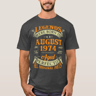 Camiseta 49º Nascer De Legendas De Presente De Aniversário