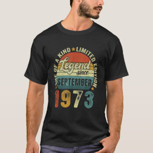 Camiseta 49. º aniversário da Legenda de 49 anos desde sete