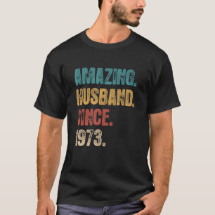 Camiseta 49 Aniversário De Casamento Para Ele Um Marido Inc