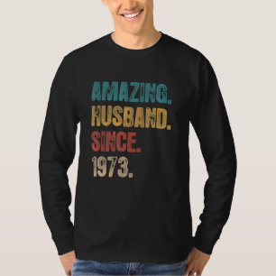 Camiseta 49 Aniversário De Casamento Para Ele Um Marido Inc