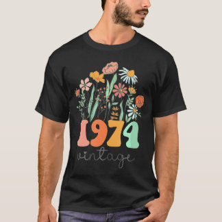 Camiseta 49 Anos De 1974 49ª Mulher Fogueira Selvagem