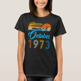Camiseta 49 Anos De Idade Incrível Desde Setembro De 1973 4