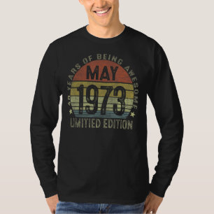 Camiseta 49 anos de idade maio de 1973 Edição 49º aniversár