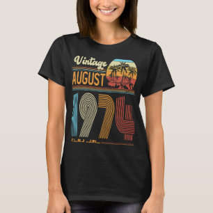 Camiseta 49 Anos Vintage Aniversário De 1974 Mulheres