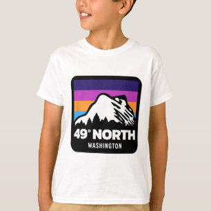 Camiseta 49 Graus Norte Washington Snowboard Skiing Fa